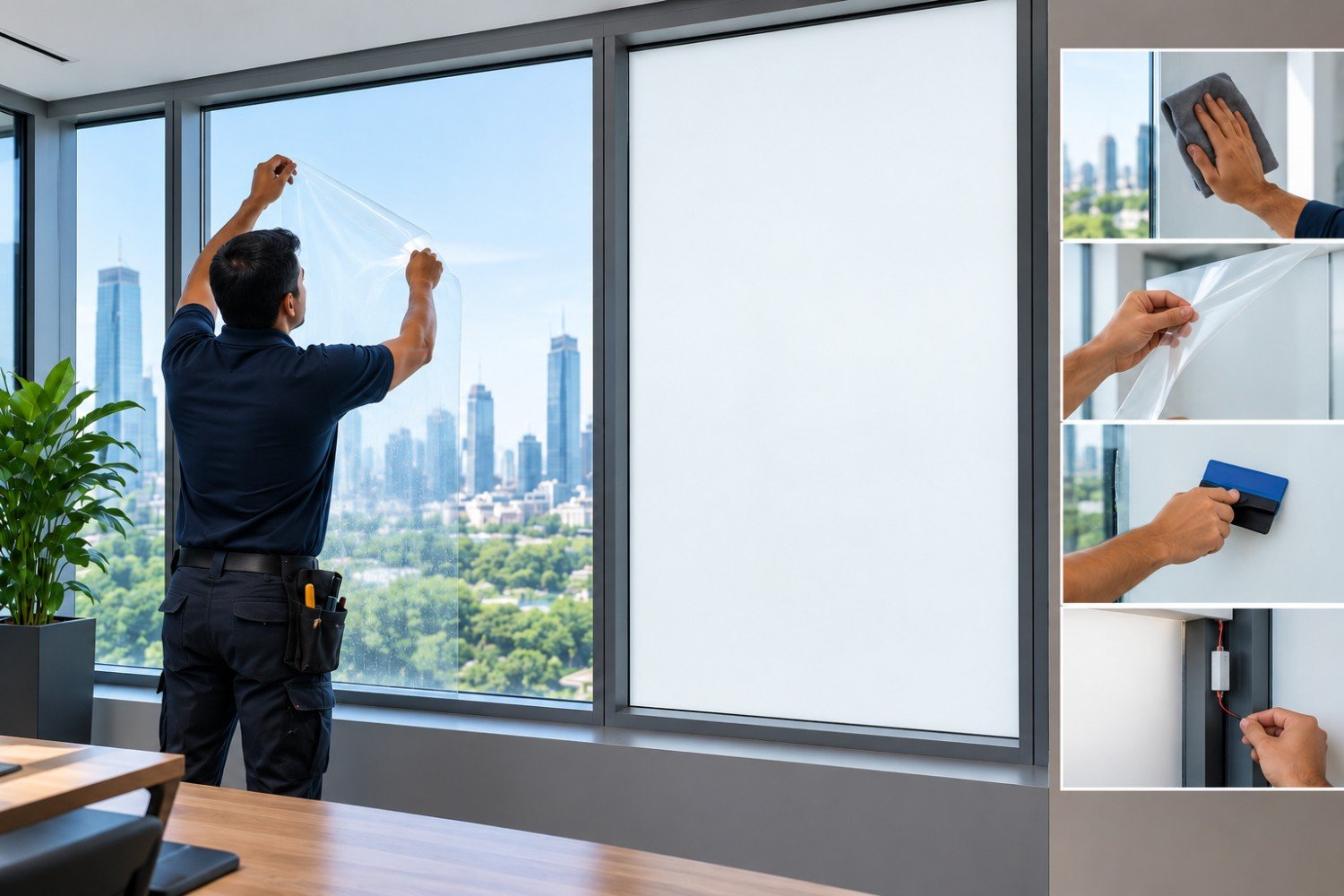 How to retrofit smart film on existing windows