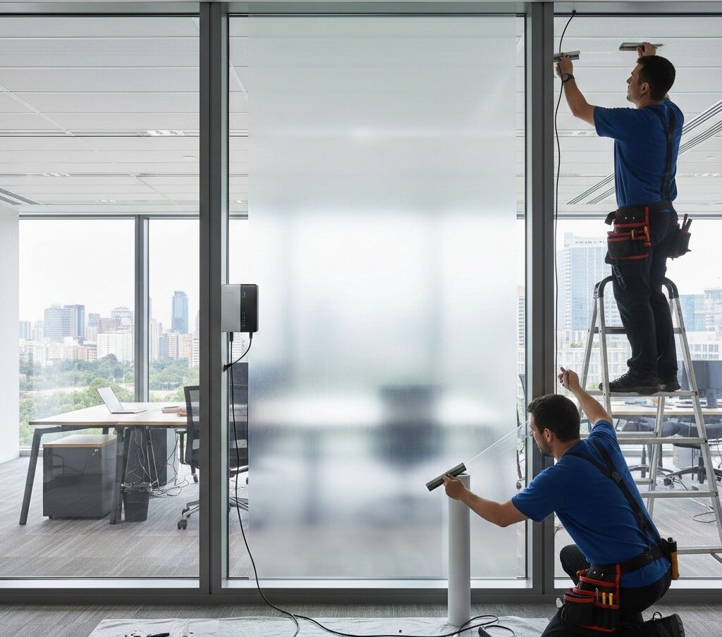 How to retrofit smart film on existing windows without replacing glass