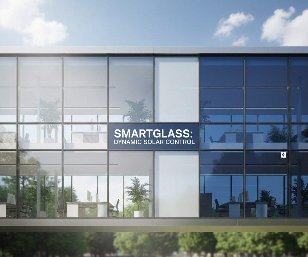 Smart glass windows reducing heat and energy costs in UAE buildings